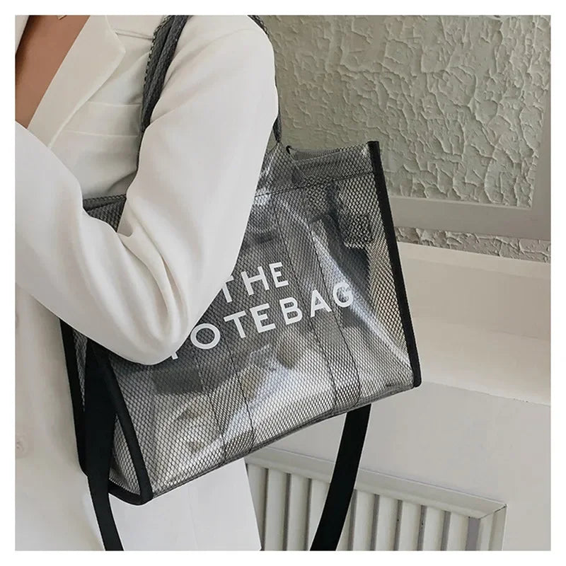 Summer The Tote Bags For Women Brand Designer Luxury Clear Beach Bag Ladies