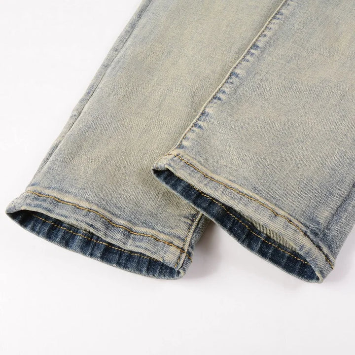 Amiri Men's Jeans Streetwear Skinny Jeans Stretch Denim