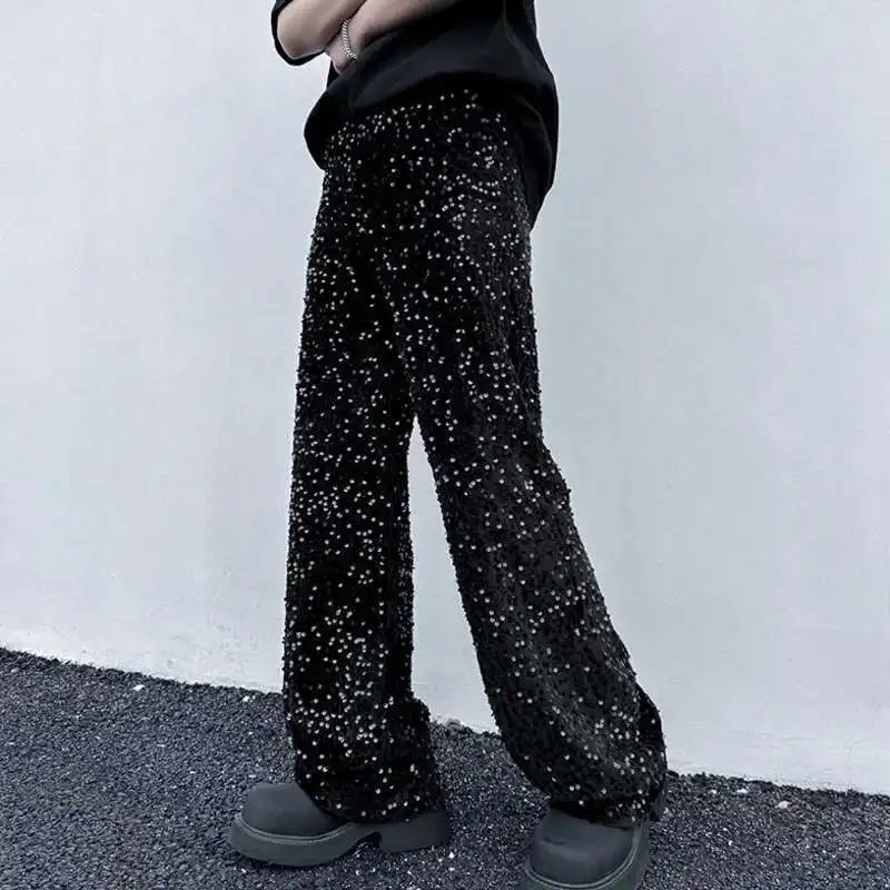 Designer Men's Casual Straight Wide Leg Pants