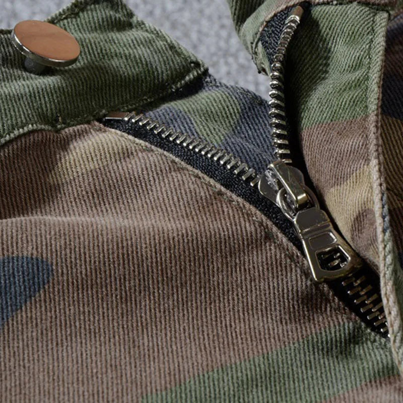 High Street Fashion amiri Jeans Patch Camouflage