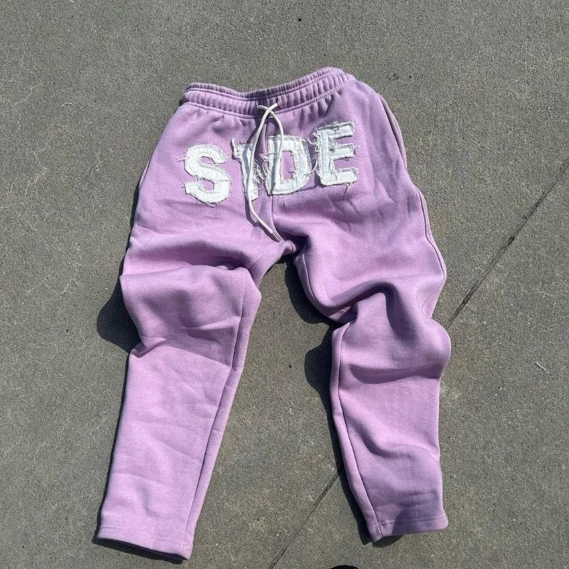 Y2K American New Letter Printed Jacket High Streetwear Fashion Oversized Hoodie Men Retro Punk Casual Pullover Sweatshirt Top