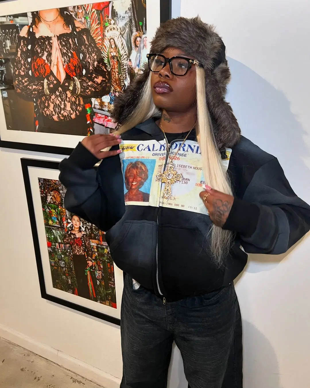 Streetwear Retro Men Diamond Oversized Hoodie Men And Women