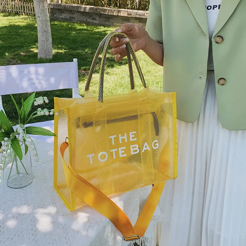 Summer The Tote Bags For Women Brand Designer Luxury Clear Beach Bag Ladies