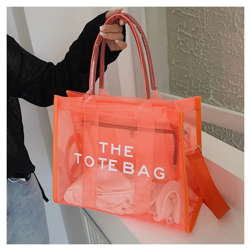 Summer The Tote Bags For Women Brand Designer Luxury Clear Beach Bag Ladies