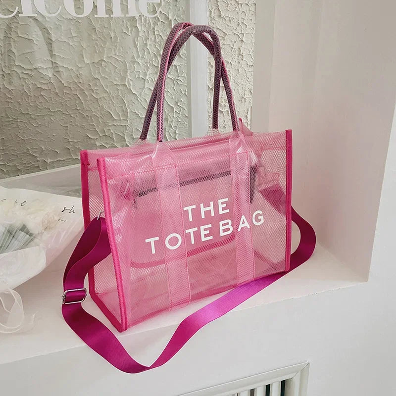 Summer The Tote Bags For Women Brand Designer Luxury Clear Beach Bag Ladies
