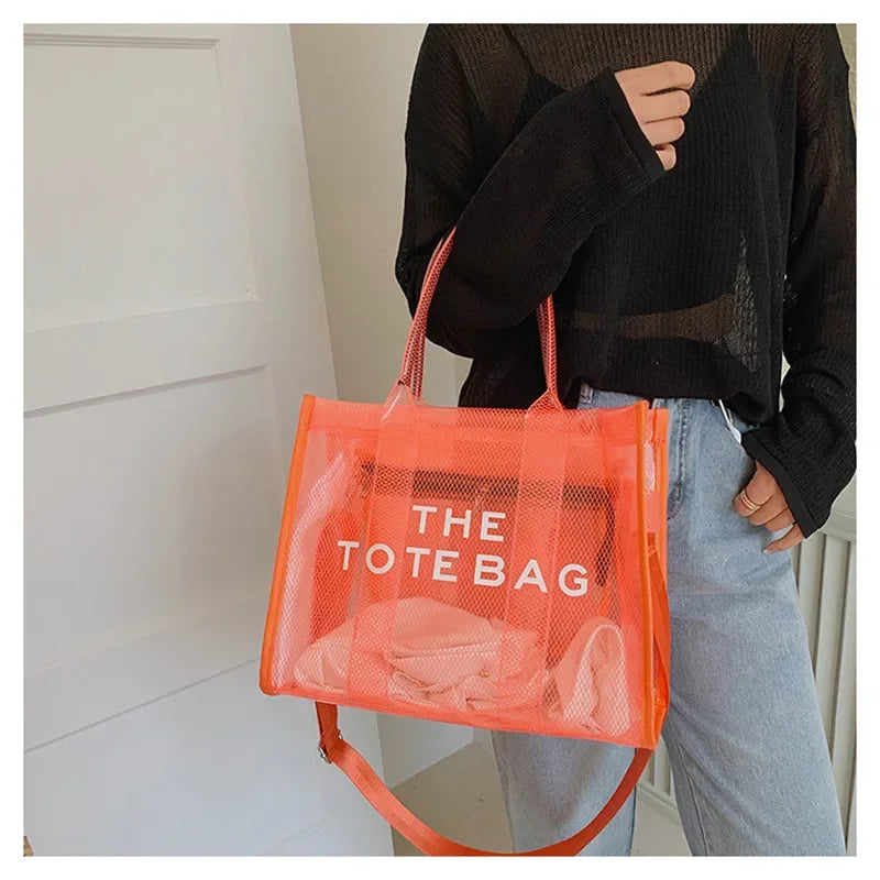 Summer The Tote Bags For Women Brand Designer Luxury Clear Beach Bag Ladies