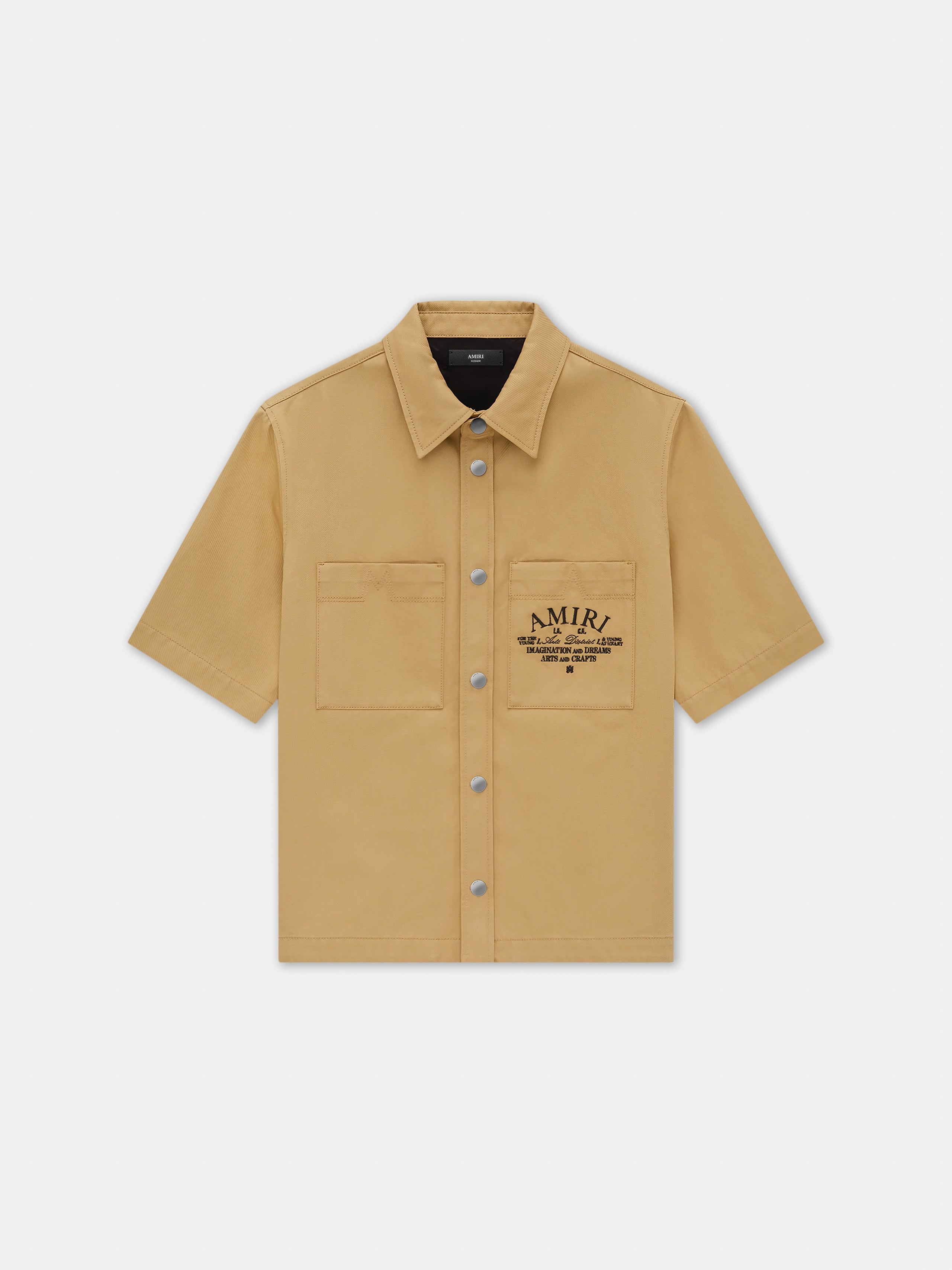 AMIRI ARTS DISTRICT CAMP SHIRT - SEPIA TINT