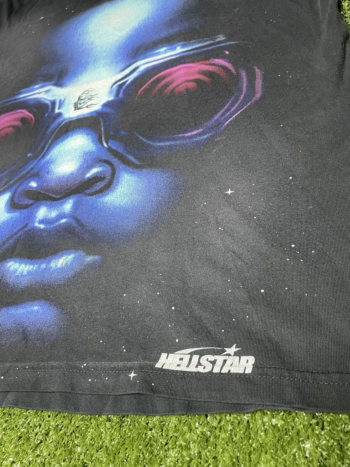 HELLSTAR GOGGLES SS TEE - BLACK/BLUE