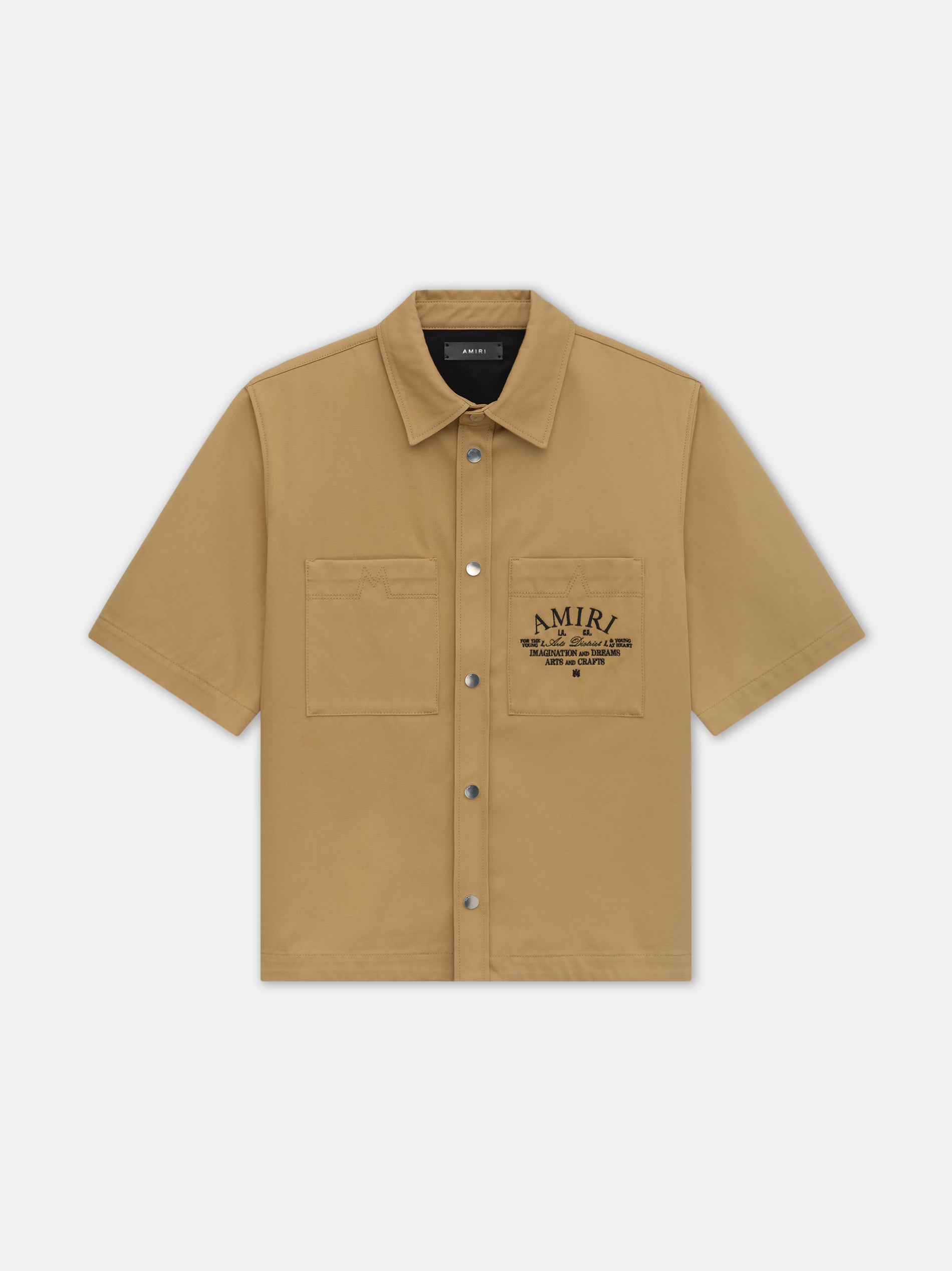 AMIRI ARTS DISTRICT CAMP SHIRT - SEPIA TINT