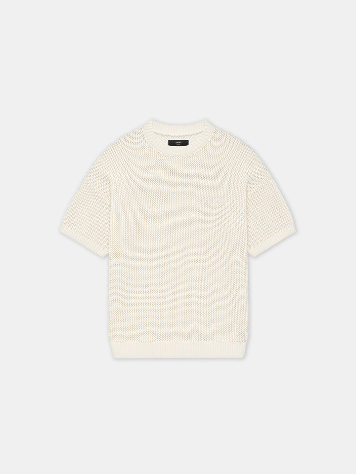 AMIRI CROCHET MESH TSHIRT - Ivory