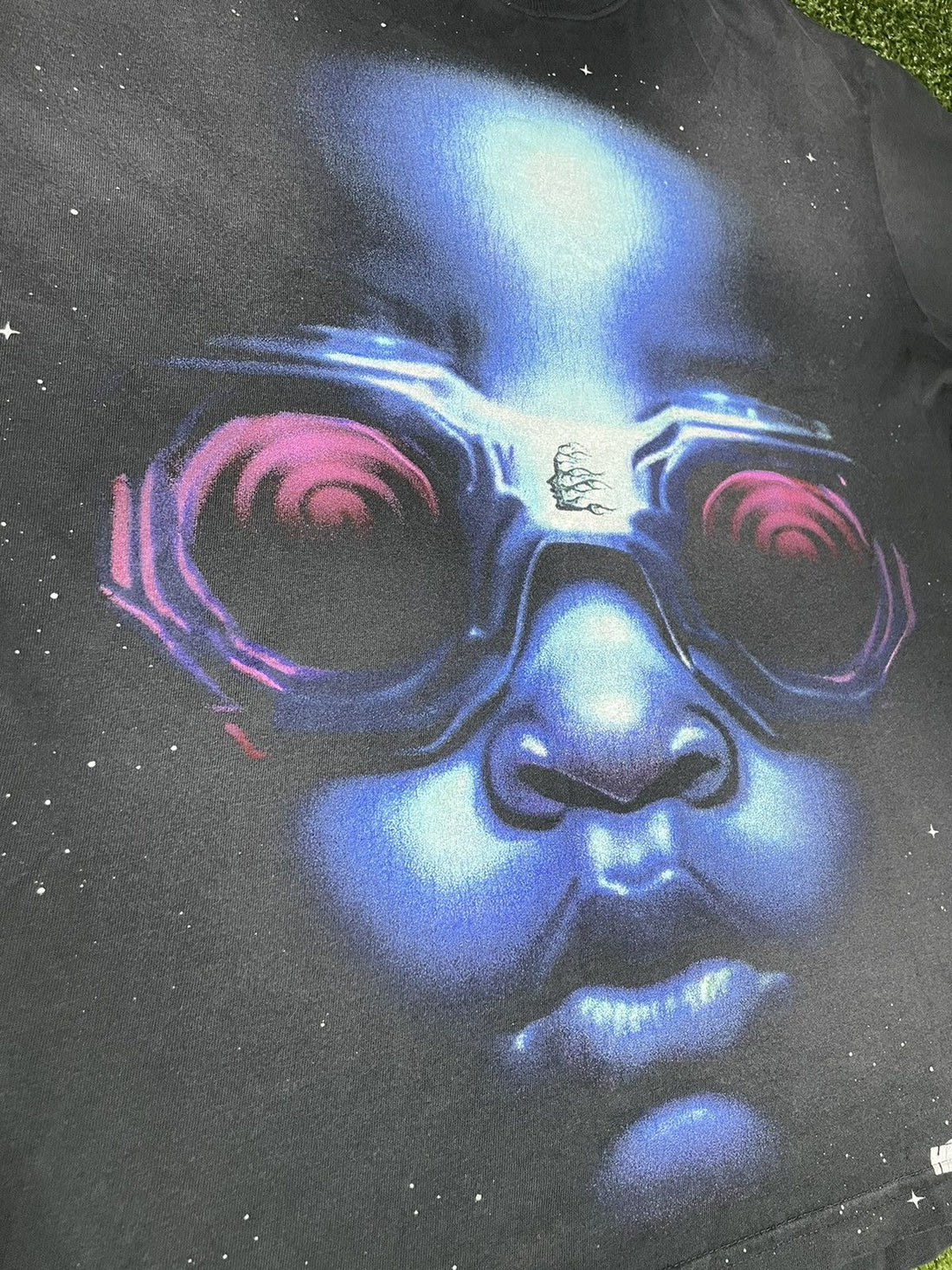 HELLSTAR GOGGLES SS TEE - BLACK/BLUE