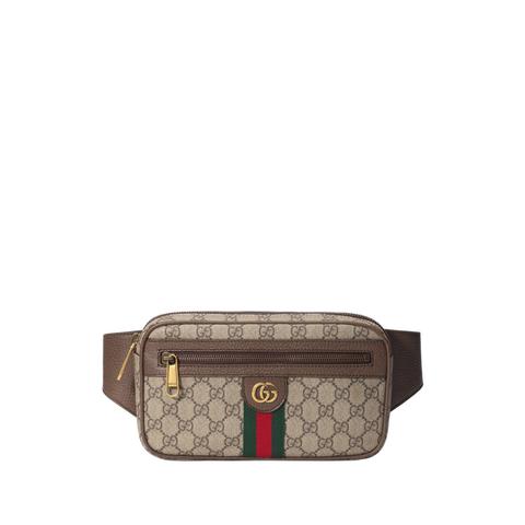 GUCCI GG Canvas Belt Bag in Beige and Brown - Luxury Accessories