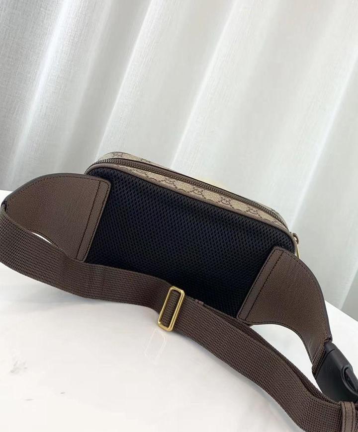 GUCCI GG Canvas Belt Bag in Beige and Brown - Luxury Accessories