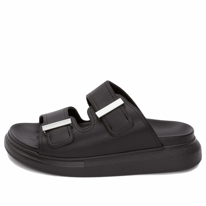 (WMNS) Alexander McQueen Hybrid Slide 'Black' 650784WHXZE1081 #