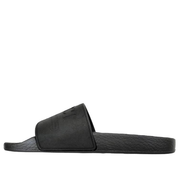 (WMNS) Gucci Logo Rubber Slide 'Black' 525140-JCZ00-1031 #