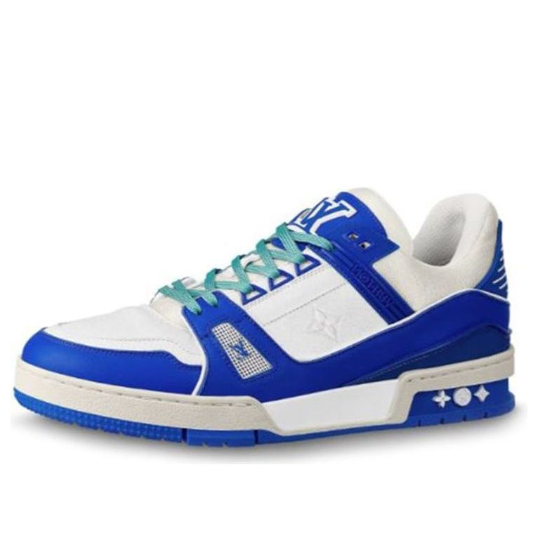 LOUIS VUITTON Trainer Sneakers 'White Blue' 1A813N #.