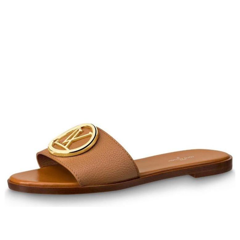 WMNS) LOUIS VUITTON Lock It Slides 'Brown' 1A57G8 Success #.