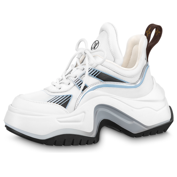LOUIS VUITTON Archlight 2.0 Platform Sneakers 'White Blue Grey' 1ABI4O A #