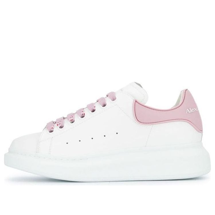 (WMNS) Alexander McQueen Oversized Sneaker 'White Pink' 621056WHXMT9377 #