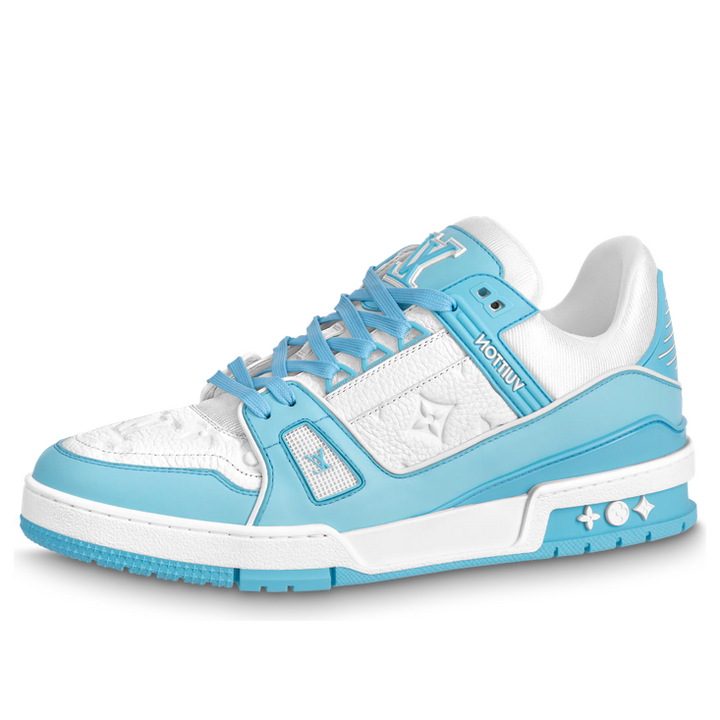 LOUIS VUITTON LV Trainers 'White Monogram Blue' 1ABOFI #