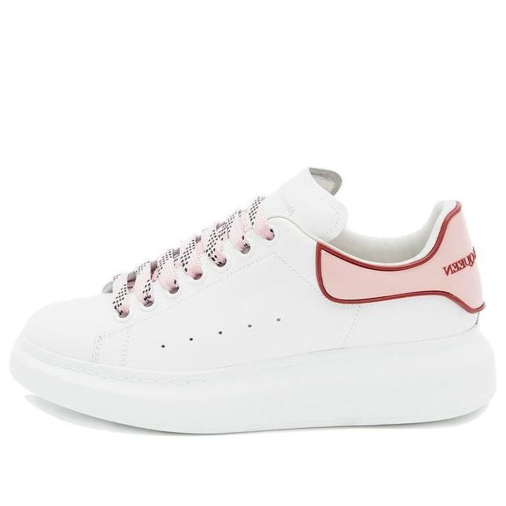 (WMNS) Alexander McQueen Oversized Sneaker 'White Pink Carnelian Red' 621056WHXMT9633 #