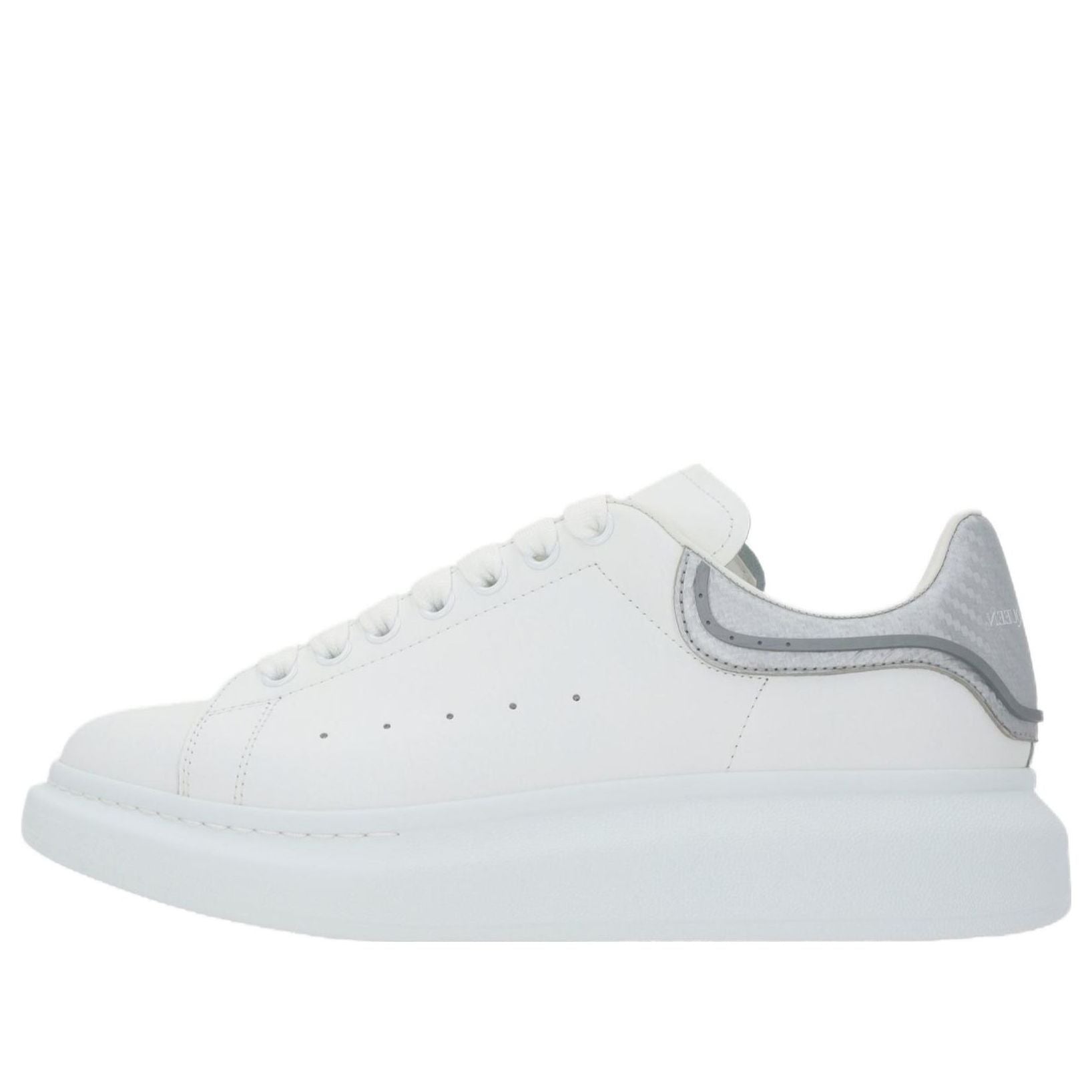 Alexander McQueen Oversized Low-Top Sneakers 'White Silver'