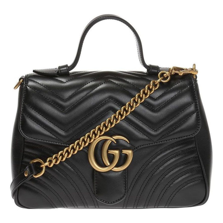 (WMNS) Gucci GG Marmont Series Bag Small-Size Black 498110-DTDIT-1000 #.