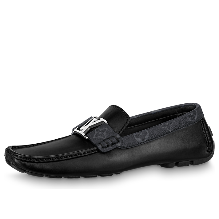 LOUIS VUITTON Monte Carlo Moccasin Shoes 'Black' 1A8F78 #