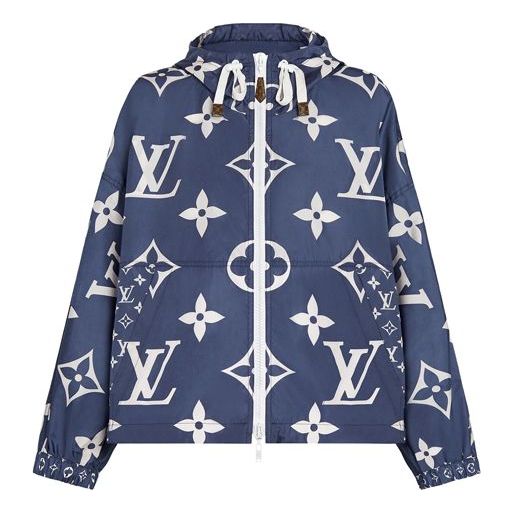 LOUIS VUITTON LV Scale Presbyterian Hooded Jacket For Blue 1A7SG