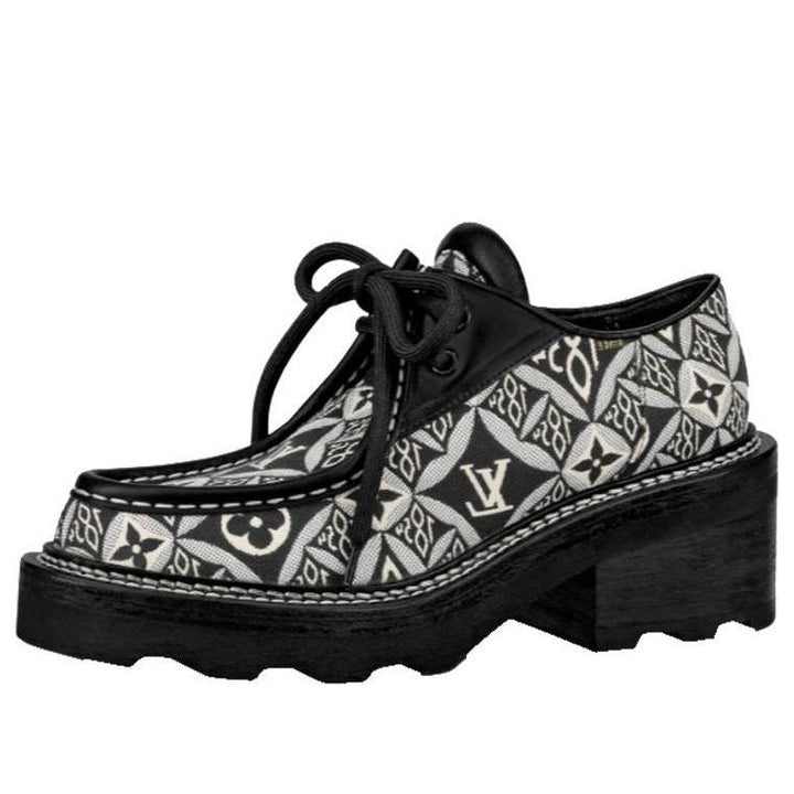 (WMNS) LOUIS VUITTON LV Beaubourg Loafers 'Black' 1A8D3E #