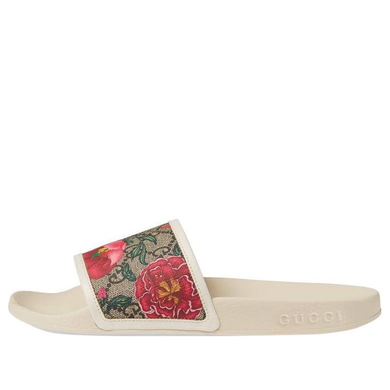 (WMNS) Gucci GG Slide 'Flora Print - Beige' 602096-HT530-8498 #