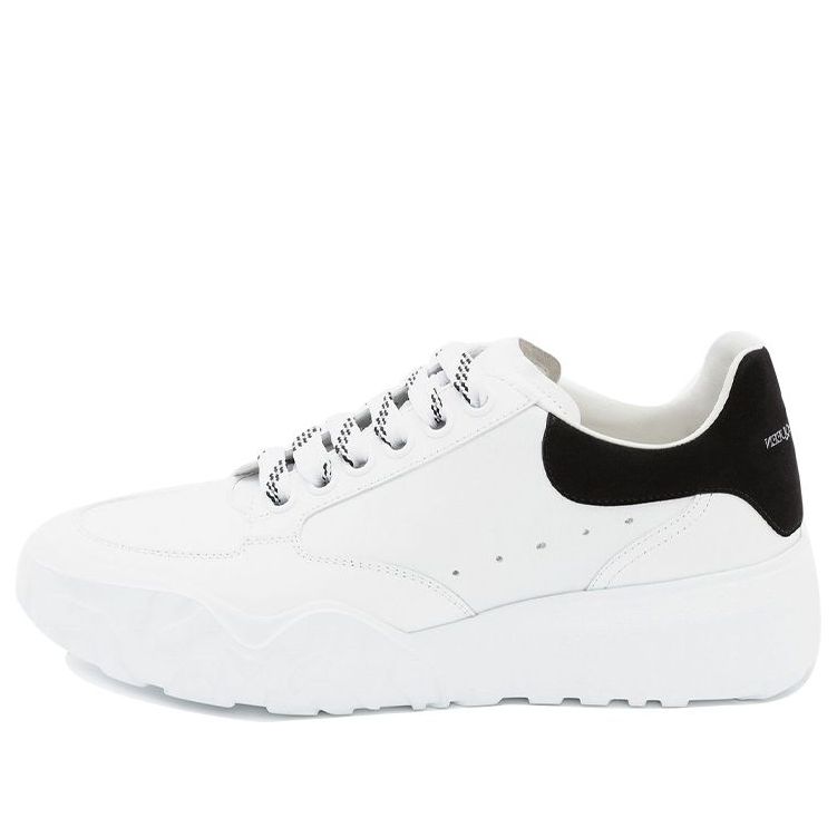 (WMNS) Alexander McQueen Court Trainer 'White Black' 633915WHZ969061 #