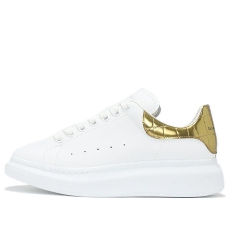 Alexander McQueen Oversized Sneaker 'Gold Crocodile