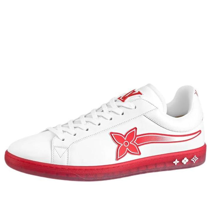 LOUIS VUITTON Luxembourg Samothrace Trainers 'White Red' 1A9FYM #