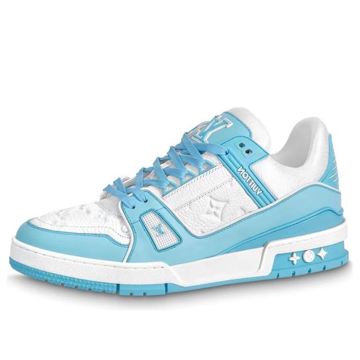 LOUIS VUITTON LV Trainer 'White Sky Blue' 1AA6X0 #