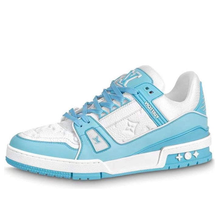 LOUIS VUITTON LV Trainer 'White Sky Blue' 1AA6X0 #