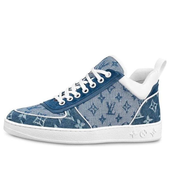(WMNS) LOUIS VUITTON LV Boombox Monogram Sneakers Denim-Blue 1A8E3S #