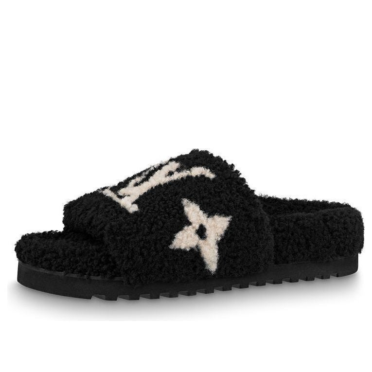 (WMNS) LOUIS VUITTON Paseo Comfort Flat Sandals 'Black' 1ABWDN #