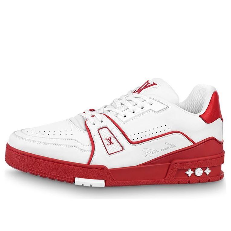 LOUIS VUITTON Trainers 'Red White' 1A8SK2 #.