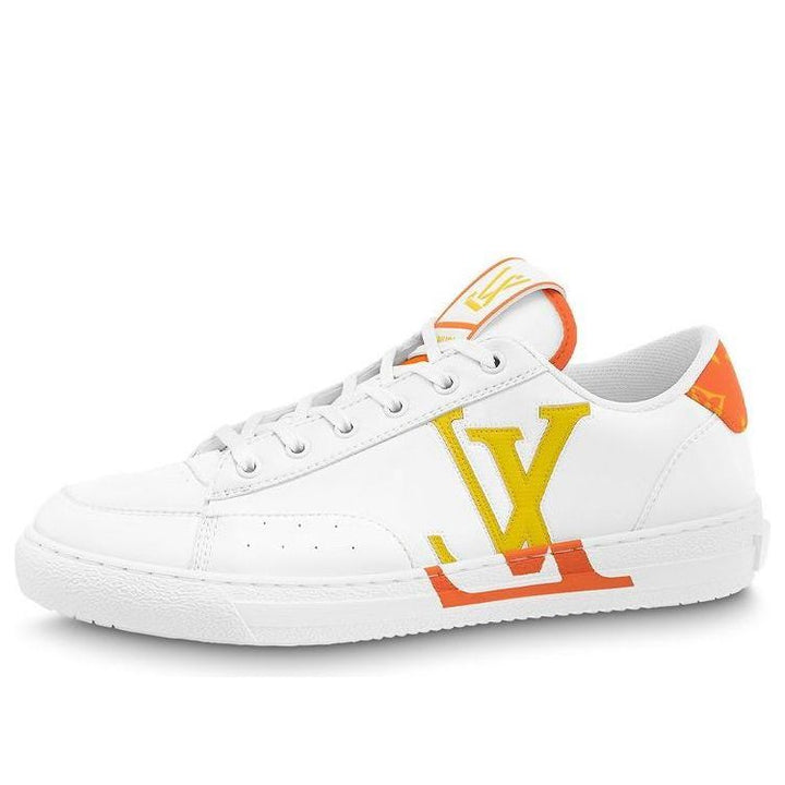 LOUIS VUITTON Charlie Sneakers 'White Orange' 1AA4BA #