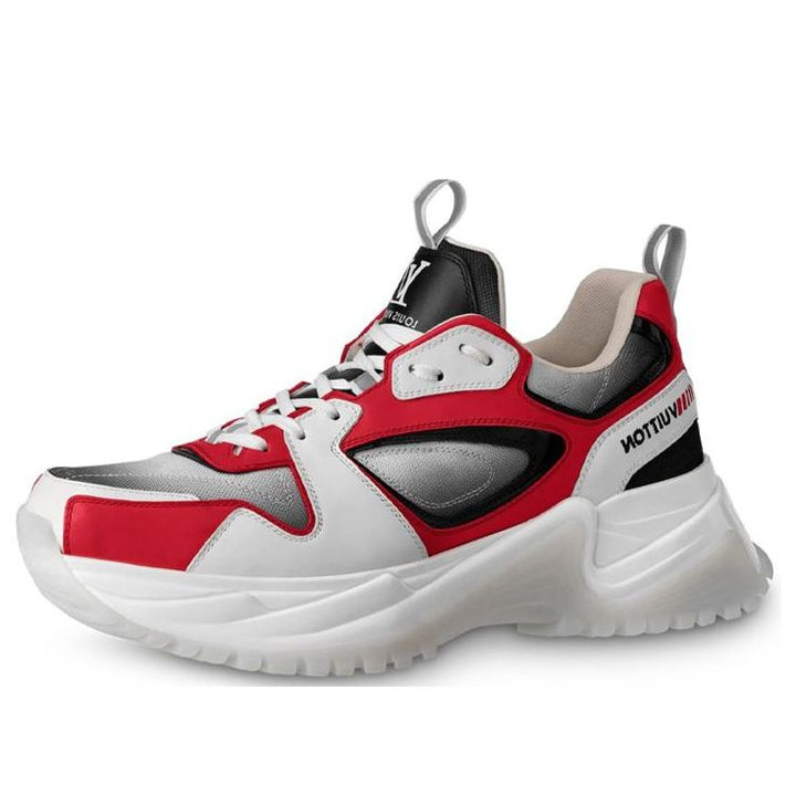LOUIS VUITTON Run Away Pulse Sneakers 'White Red Black;