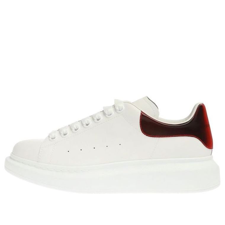 (WMNS) Alexander McQueen Oversized Sneaker 'White Lust Red' 553770WHXMW9676 #