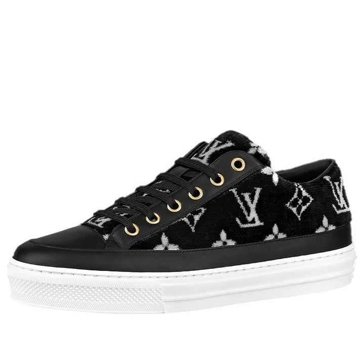 (WMNS) LOUIS VUITTON Stellar Sneakers 'Black with White Monogram' 1A964V #
