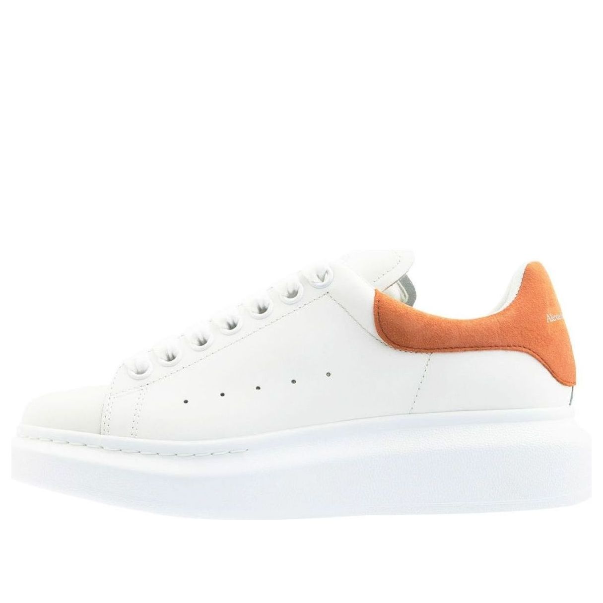 (WMNS) Alexander McQueen Oversized Sneaker 'White Orange' 553770WHGP7985639 #