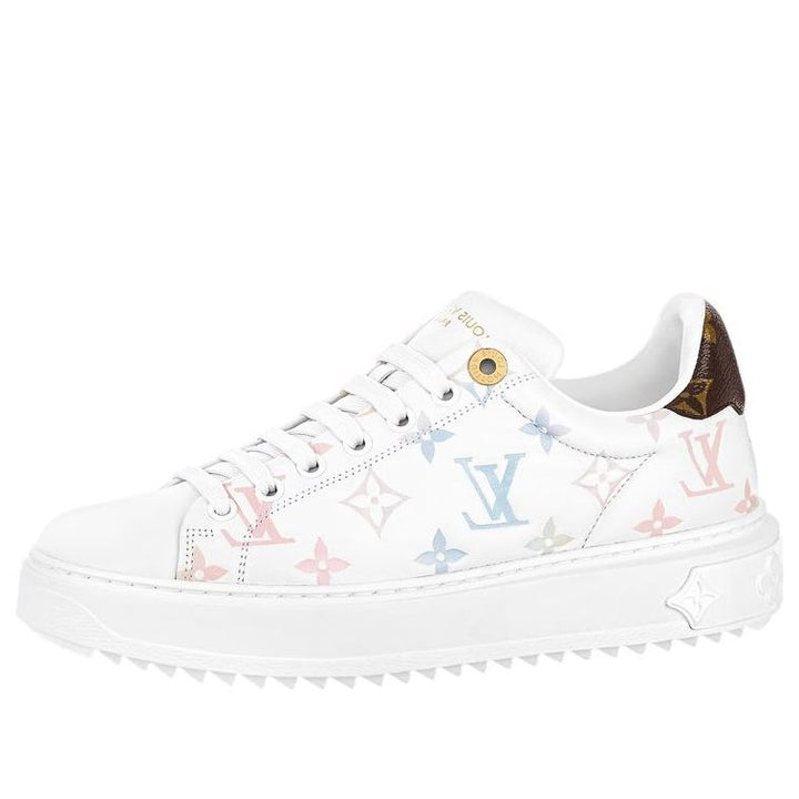 (WMNS) LOUIS VUITTON Time Out Sneakers 'White with Dreamy Monogram' 1ABZMF #