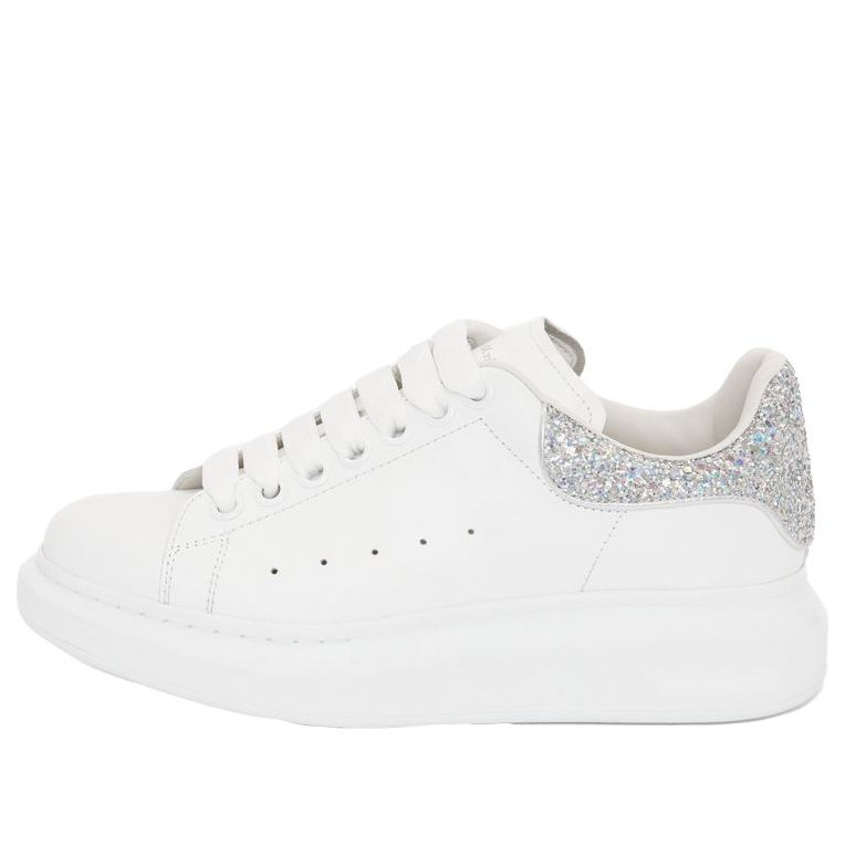 (WMNS) Alexander McQueen Oversized Sneaker 'White Holo Silver' 558945WHTQI9413 #