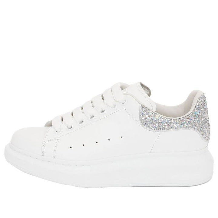 (WMNS) Alexander McQueen Oversized Sneaker 'White Holo Silver' 558945WHTQI9413 #