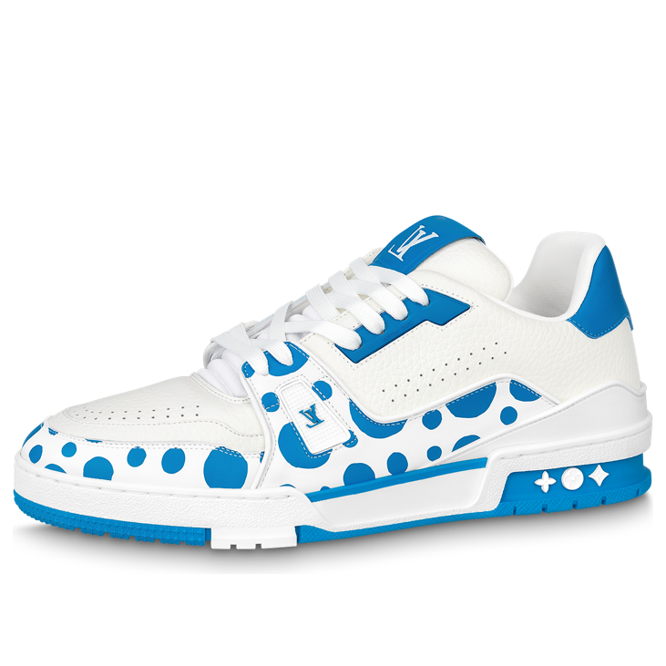 LOUIS VUITTON x YAYOI KUSAMA Sneaker 'White Blue' 1ABD1A #.