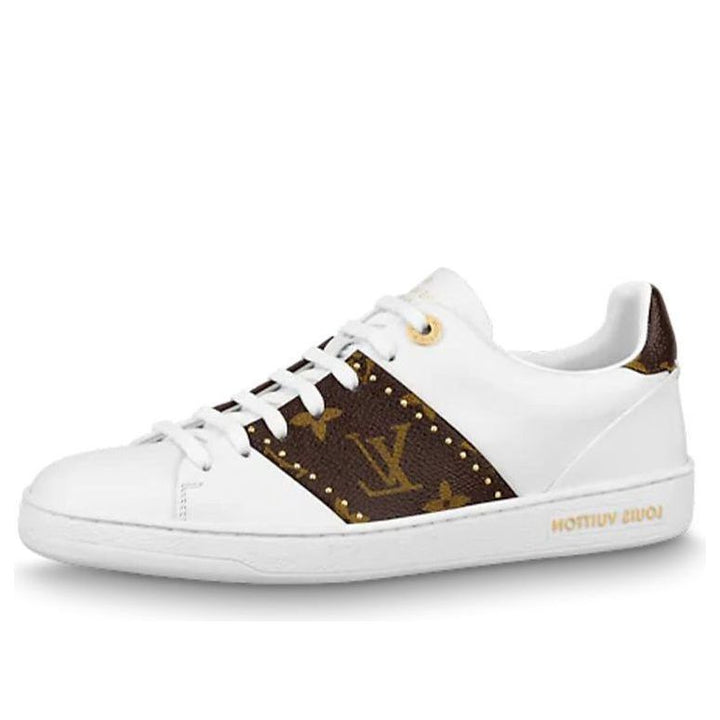 (WMNS) LOUIS VUITTON Frontrow Sneakers 'White with Brown Monogram' 1A8FJ7