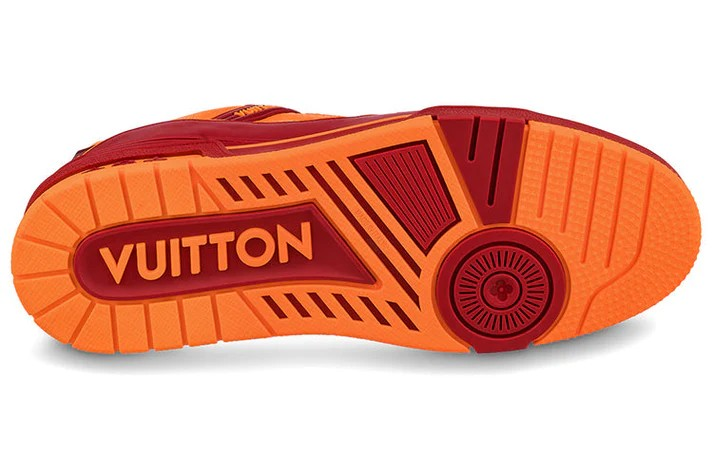 LOUIS VUITTON Trainers 'Orange Monogram with Red' 1A8WDZ #.